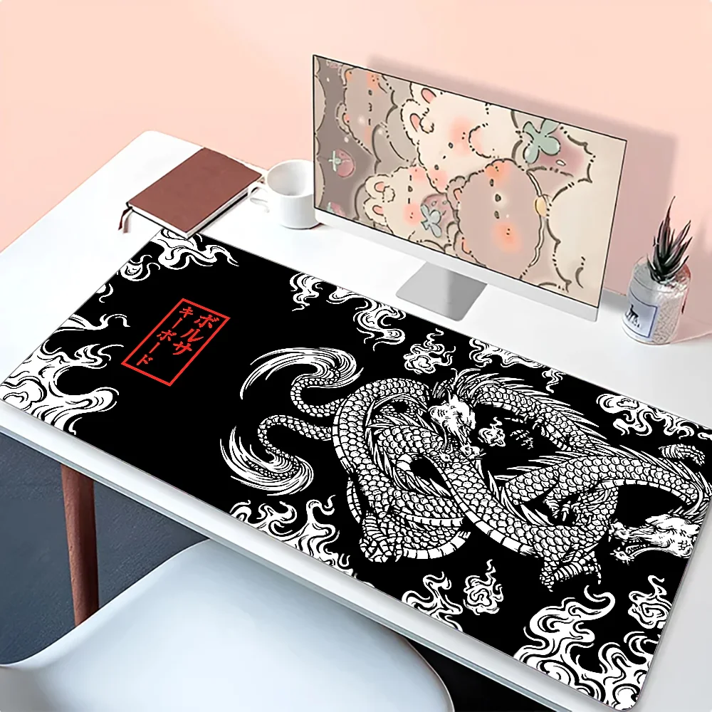 1pc-Japanese Dragon Floor Mat Mouse Mat Desk Mat With Pad Gaming Accessories Prime Gaming XXL Keyboard Pad Padding Mat 5