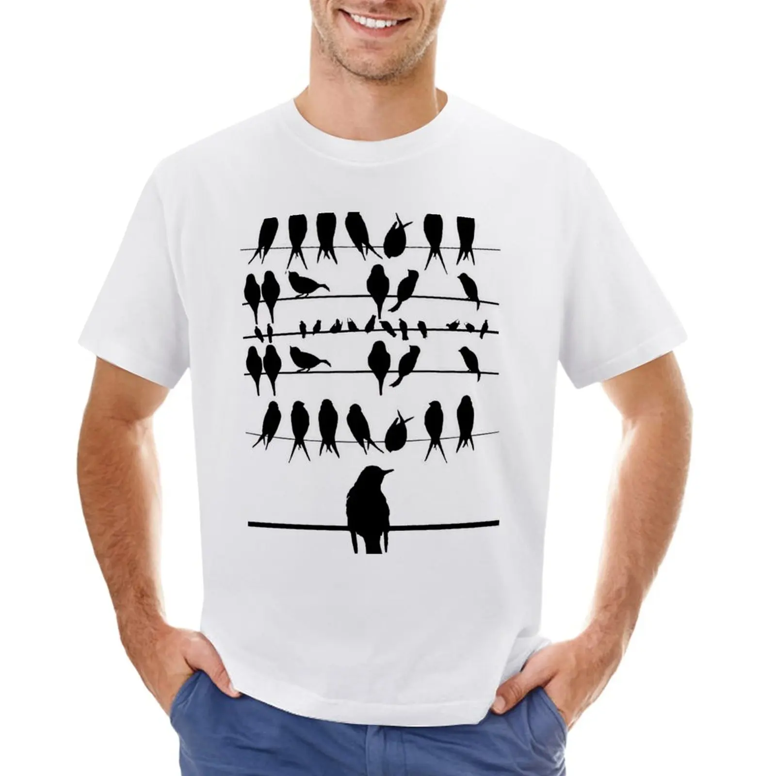 

THE BIRDS! T-Shirt blanks anime clothes t shirts men