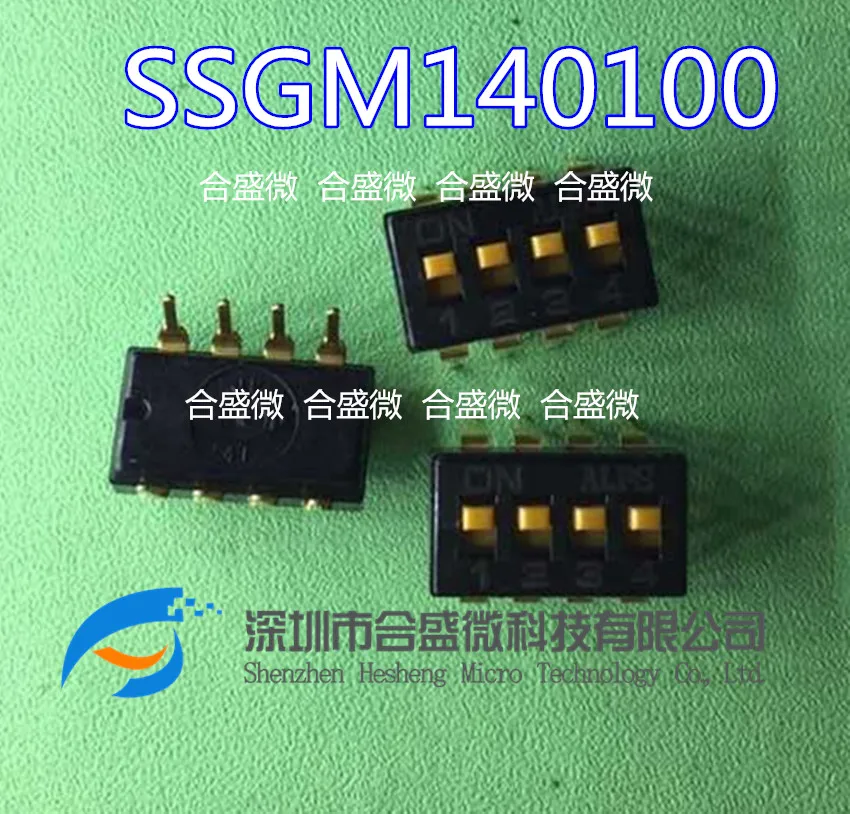 Imported Japanese Alps Direct Plug 8-Pin Ssgm140100 Code Switch 4-Bit Piano Style Code 2.54m 10pcs imported japanese button straight plug four way switch 6 pins multi directional 10 10 10
