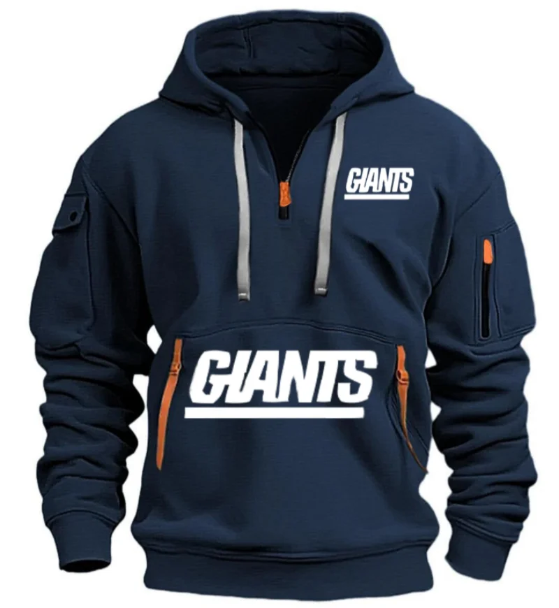 2025 new Men's winter hoodie Hoodie zipper Multi-pocket pullover men's sports Casual coat top 3