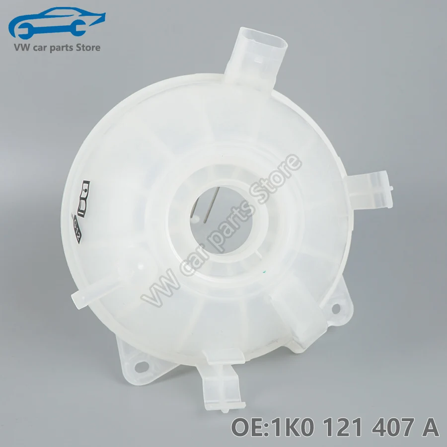 1K0121407A Engine Radiator Coolant Reservoir Tank Bottle And Cap for VW Golf Jetta Tiguan Passat CC Sciricco 1K0 121 407 A