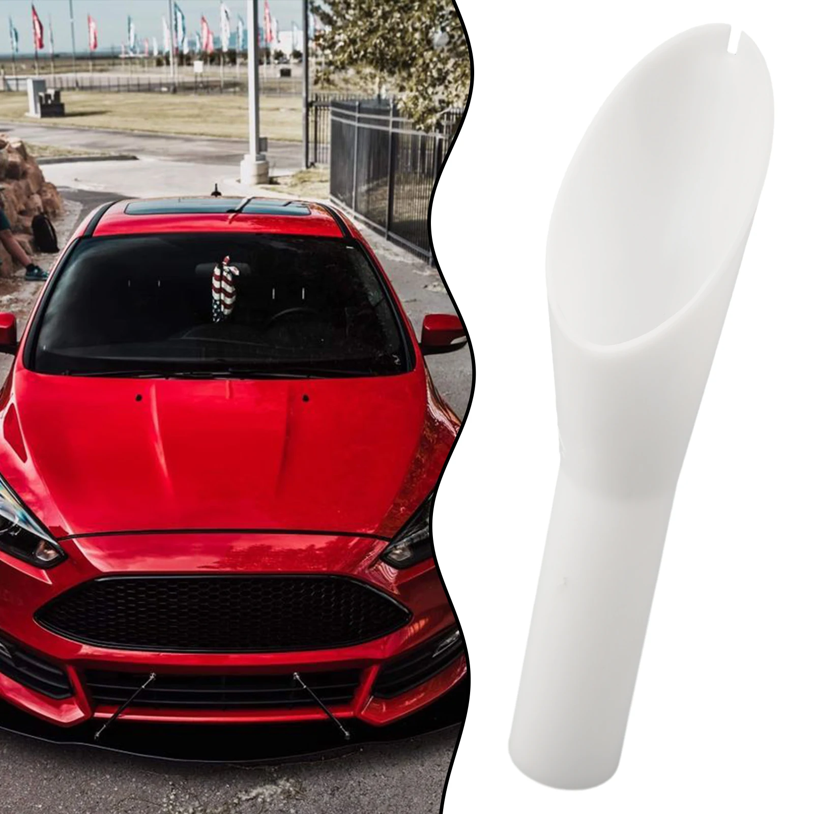 

Petrol Fuel Filler Funnel 1pcs Car Accessories Petrol Fuel Filler Funnel Spout Adapter Oil Funnel White For Ford 1782177
