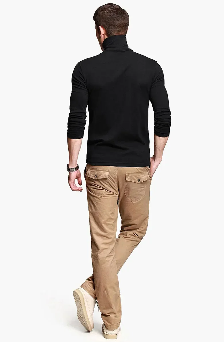 PlatiNum Men's Turtleneck Tee - Layering Example