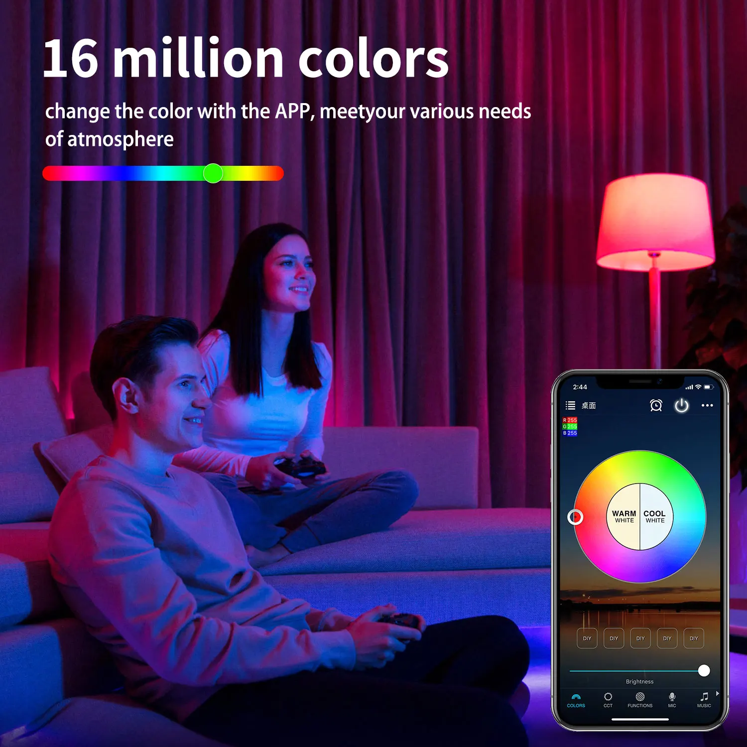 Smart LED Light Bulbs 1pcs RGBWW LED Bulb E26 E27 110V 220V 9W 10W Magic Home Smart App Music Control Work with Alexa Google Home Bedroom Lighting