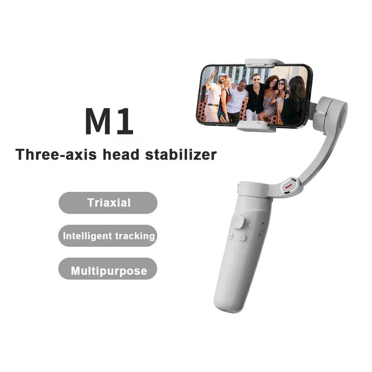 

2024 New 360 Rotation Stabilizer Selfie Stick Desktop tracking gimbal Gimbal For Tiktok Smartphone live camera stabilizer