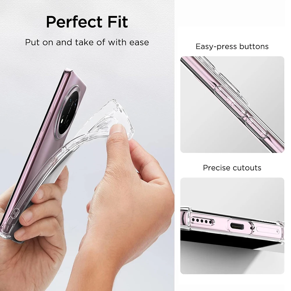 Luxury Silicone Shockproof Phone Case - Clear Ultra Thin Cover