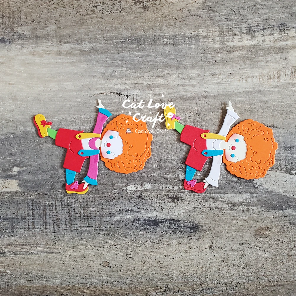 Catlove 광대 조커 금속 커팅 다이, 스크랩북 몰드 나이프 스텐실 다이 컷, 카드 제작, DIY 공예 엠보싱, 새로운 다이