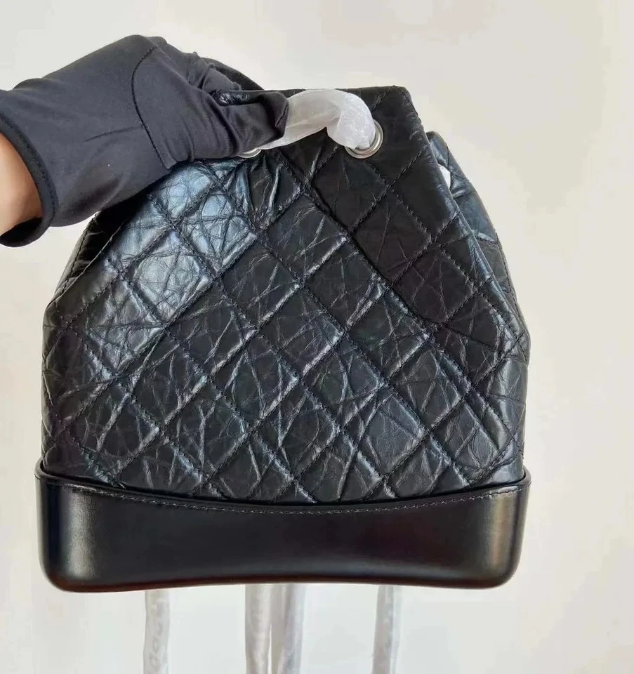 

Luxury backpack Classic plaid shoulder bag Large capacity bucket bag Crossbody bag Women's chain strap designer handbag