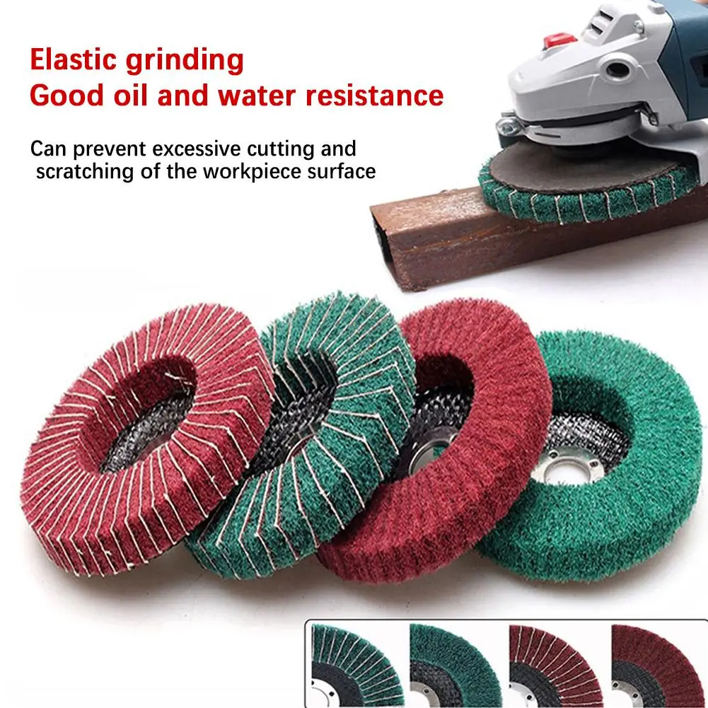 

Polished Fiber Impeller 100mm Grinding Wheel Flap Disc Pad Grinding Grinding Wheel Fiber Abrasive Tool Wheel Nylon F4V9