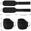 1 Pair Ankle Straps for Cable Machines Resistance Bands Attachment,Gym Cuffs with Stainless Steel D-Ring for Booty Leg Workout 2