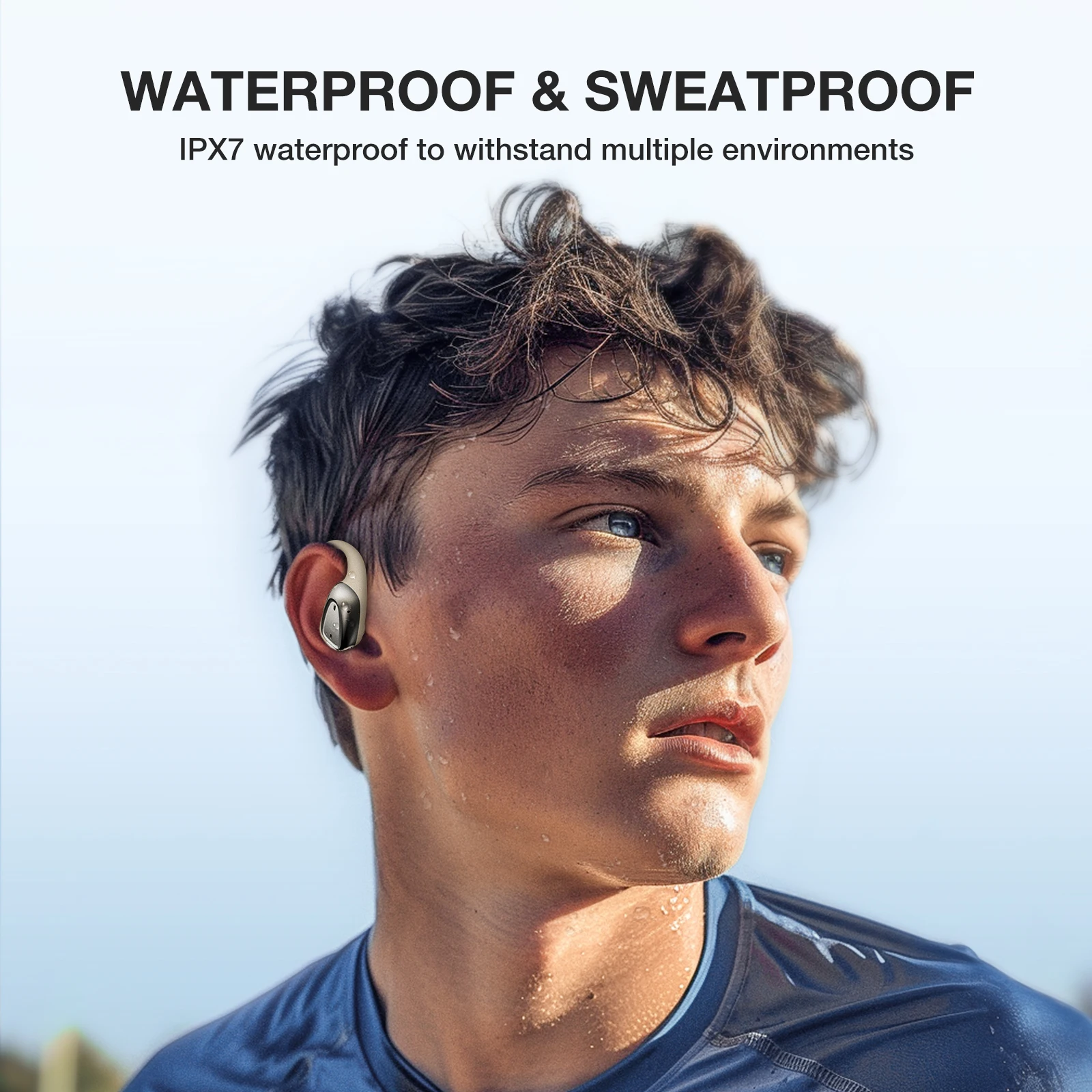 Wireless Open Ear Headphones Bluetooth Sports Earbuds Waterproof