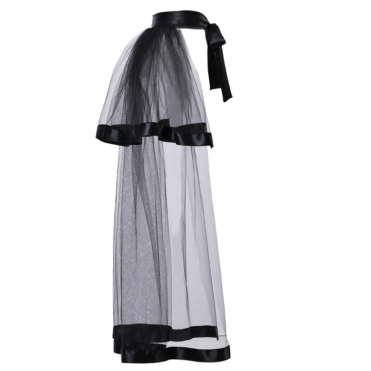 

Sexy Women Gothic Skirt Punk Tulle Bustle Special Occasion Nightclub Party Ruffles Tie-on Steampunk Skirts