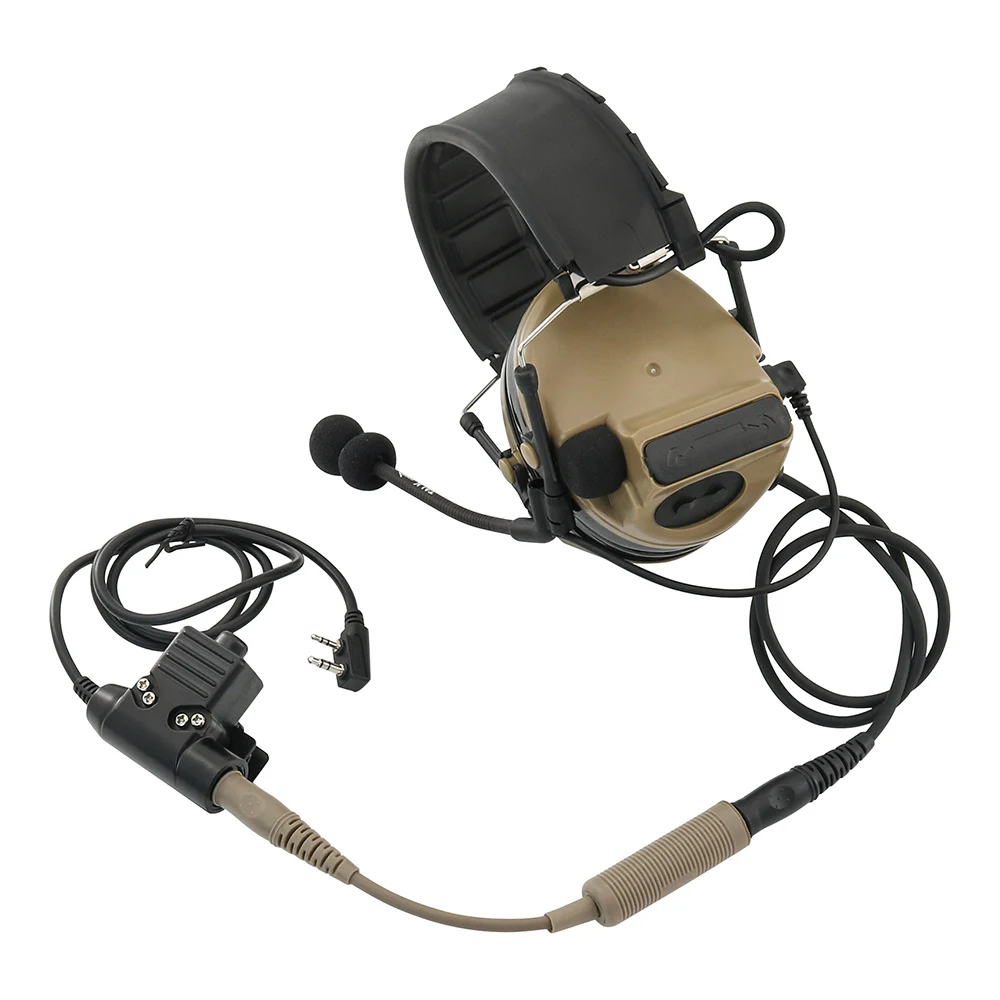 U-174 Cable Adapter Tactical Headset Adapter NATO/Military To Civilian Cable Adapter for Peltor Comtac/msa Sordin/tci Liberator