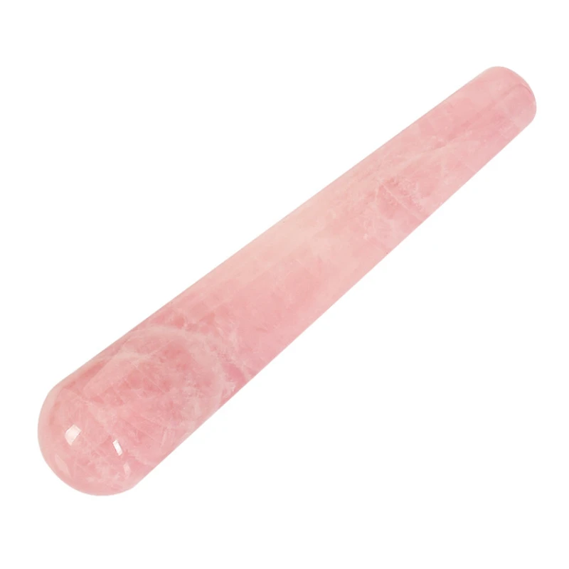 

Natural Rose Quartz Crystal Facial Massage Stick