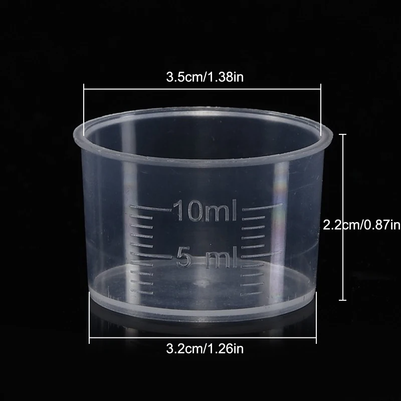 Set Di 6 Misurini In Plastica Trasparente Con Manico E Beccuccio – 200 Ml, 400 Ml, 900 Ml, Scale In Ml E Once, Lavabili, Impilabili, Per Cucina, Cottura E Bevande - 3