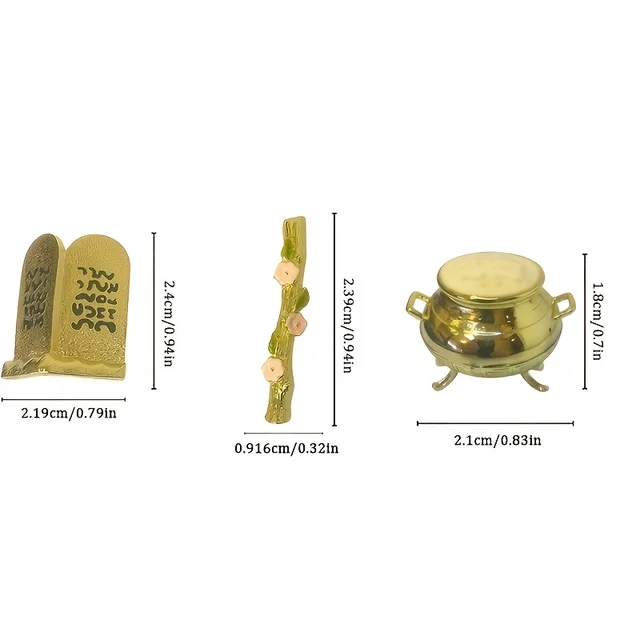 Statue Covenant Ark Gilded Copper Brackets Jerusalem Reproduction