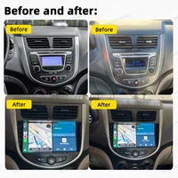 Autoradio pour Hyundai Solaris 1 Verna Accent 2010 - 2016 Android voiture lecteur multimédia Carplay Auto GPS Navigation stéréo 2 Din 2