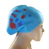 Large Size Long Hair Swimming Cap New Star Pattern Silica Gel Silicone Swimming Cap Elastic Waterproof Swim Gear Lady 3
