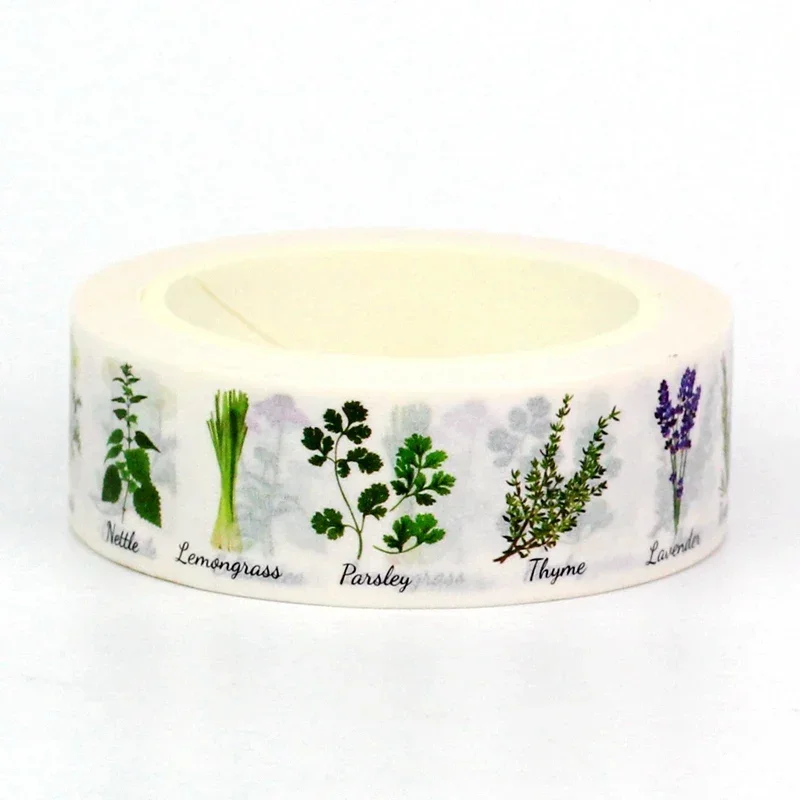 NEW 1PC 10M Decorative Spices Meadow Flower Herbal Plant Washi Tape Set for Scrapbooking Diary Masking Tape Stationery Supplies 2