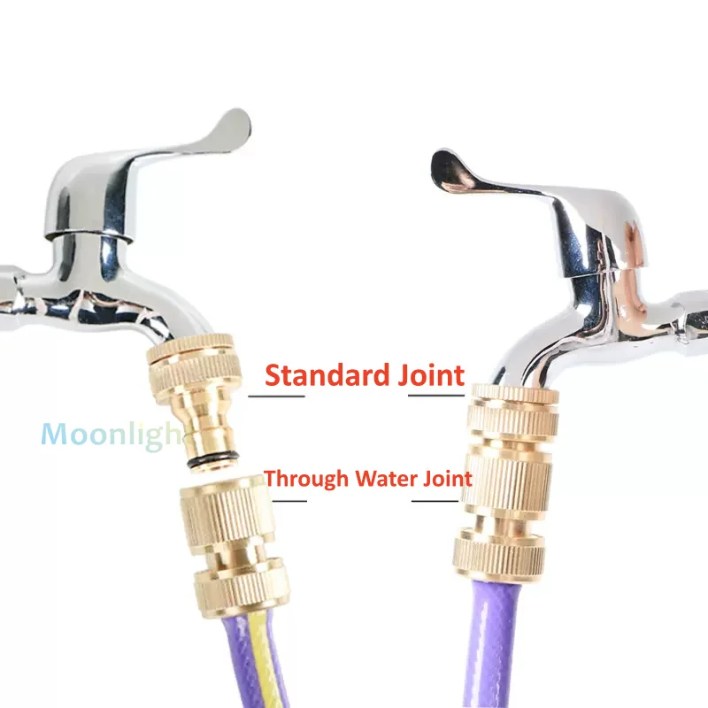 Set Connettori Per Tubo Giardino - Kit Completo Con Waterstop, Adattatore Rubinetto E Doppio Maschio - Ricambi Inclusi - 4