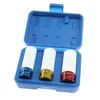 3Pcs 1/2" 17/19/21mm Tire Protection Sleeve Wall 79mm Deep Impact Wheel Nut Socket Set Auto Car Removal Tool 1
