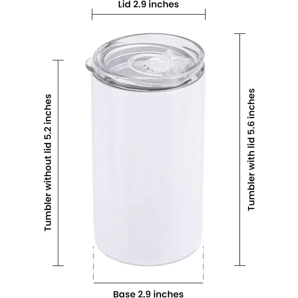 14 oz stainless steel insulated cup with splash cover and straw, suitable for hot cold drinks, heat transfer vinyl, 25 pieces