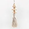 Wooden Beads Cotton Thread Shell Bohemian Hanging String Pendant Home Decor Wind Chimes Craft Tassels Farmhouse Rustic nament 4