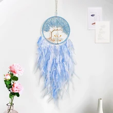 Attrape-rêves avec plumes, décoration de maison, Original, créatif, suspendu, cadeau de saint-valentin