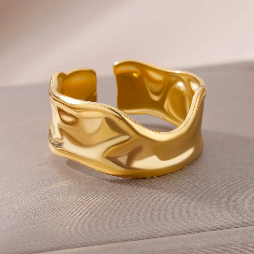 Stainless Steel Geometric Rings Girls