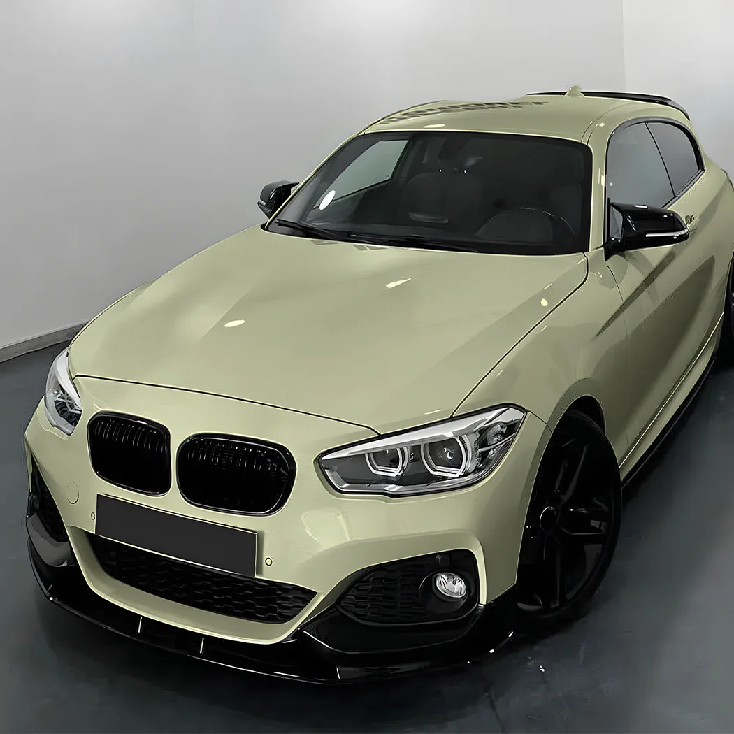 BMW F20 F21 M-Sport 118i 118d 120i 120d M135i M140i 2015-2019용 프론트 범퍼 스포일러 립 4피스 스플리터 디퓨저 바디 키트