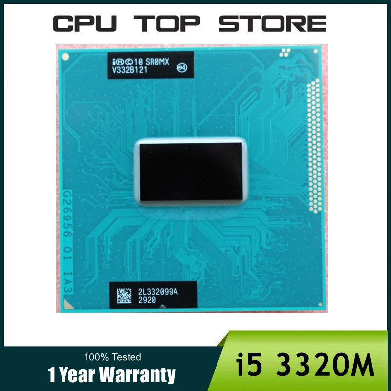 CPU core i5 5個セット⑨ Intel core i5 3320m, sr0mx, 2.6ghz, 2 núcleos, 4 fios, cpu, lga g2