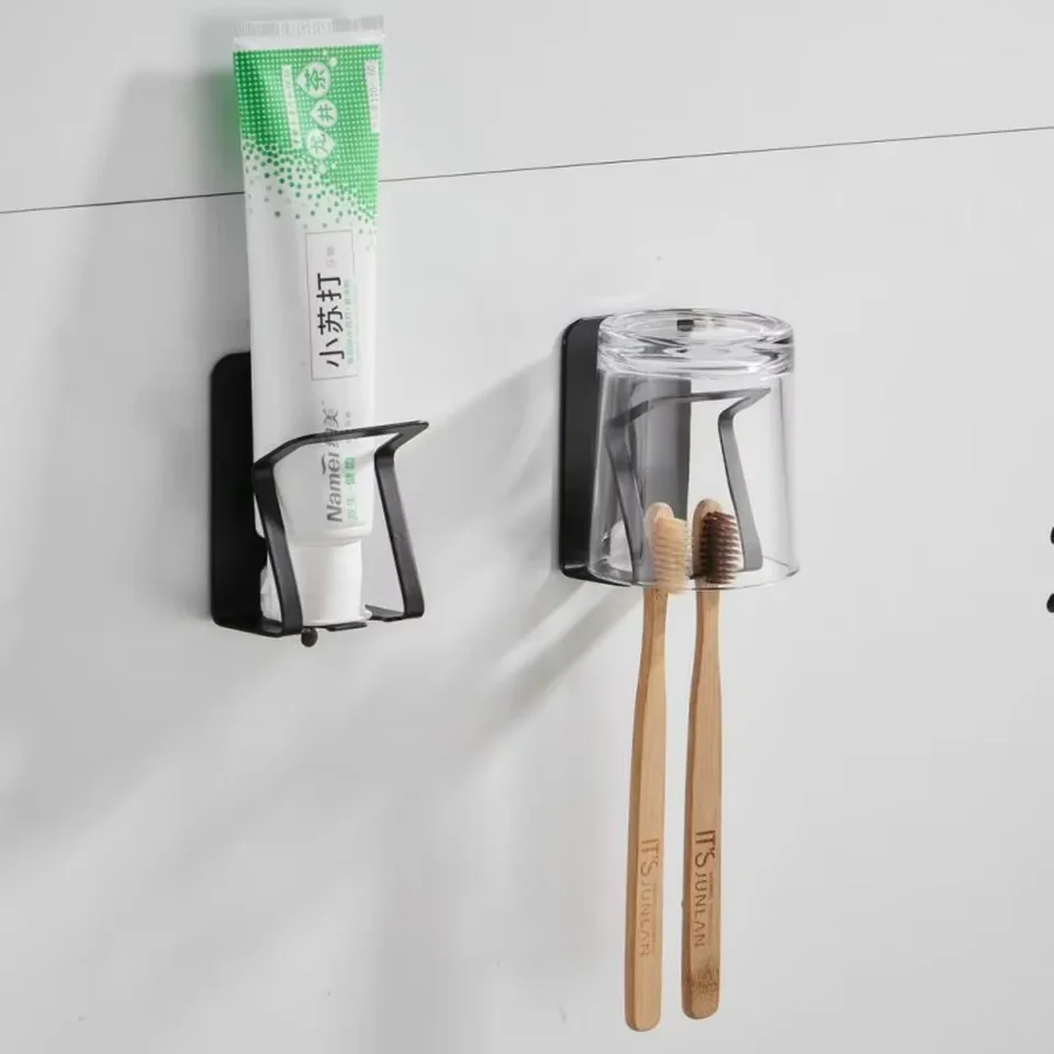 Stainless Steel Wall Mount Toothbrush Holder Organizer