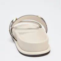 White Metal Buckle Designer Slippers Women Summer Comfortable Non-slip Slide Sandals Soft Bottom Flip-flops Beach Flat Sandals - Image 4