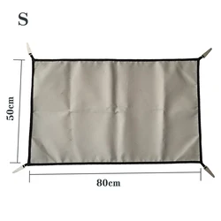 Fireproof BBQ Grill Mat - Flame Retardant Outdoor Protective Mat for Camping and Fire Pits (S 50x80cm)