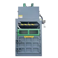 Semi Automatic Vertical Garbage Station Scrap Baler Hydraulic Baling Press Machine Cardboard Plastic 60T Baler Compactor 1