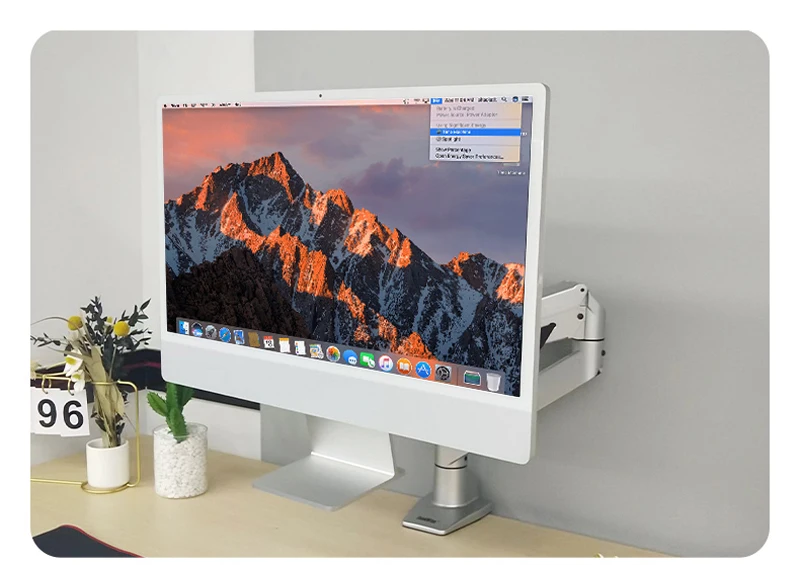 Easy Fit Staubschutz Für IMac 24 Zoll - Elastische Spandex-Abdeckung In Grau