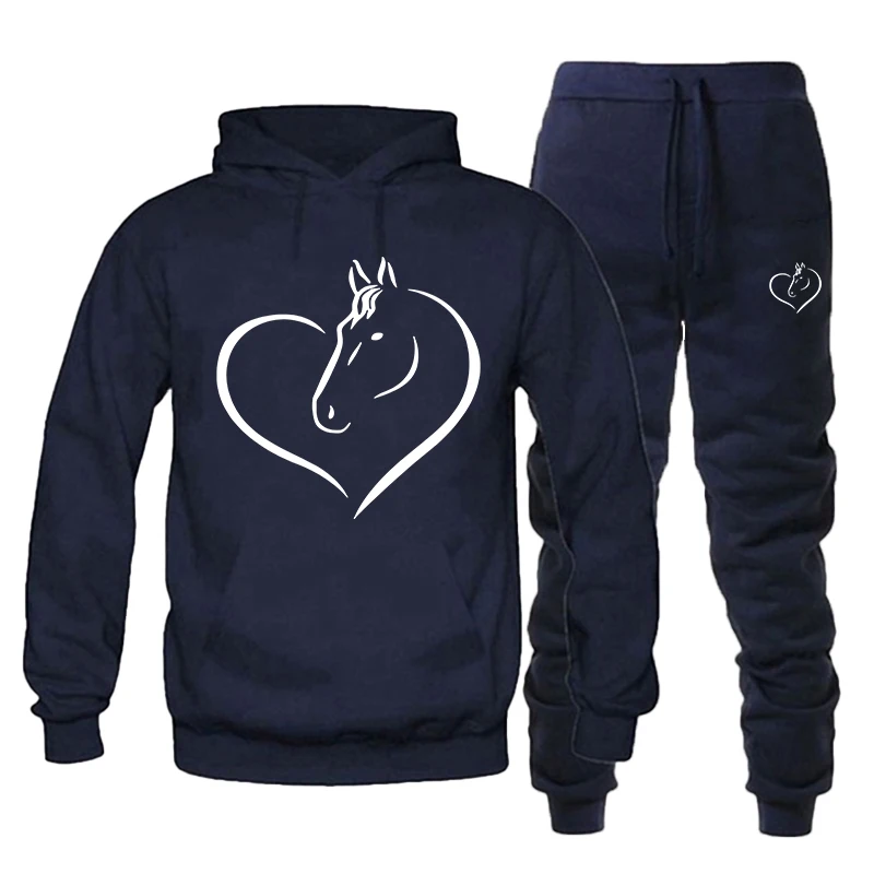 2023 New Fashion Men's Sportswear Set Pullover Hoodie Set Hoodie Sweatpants Two Piece Jogging Set Sportswear