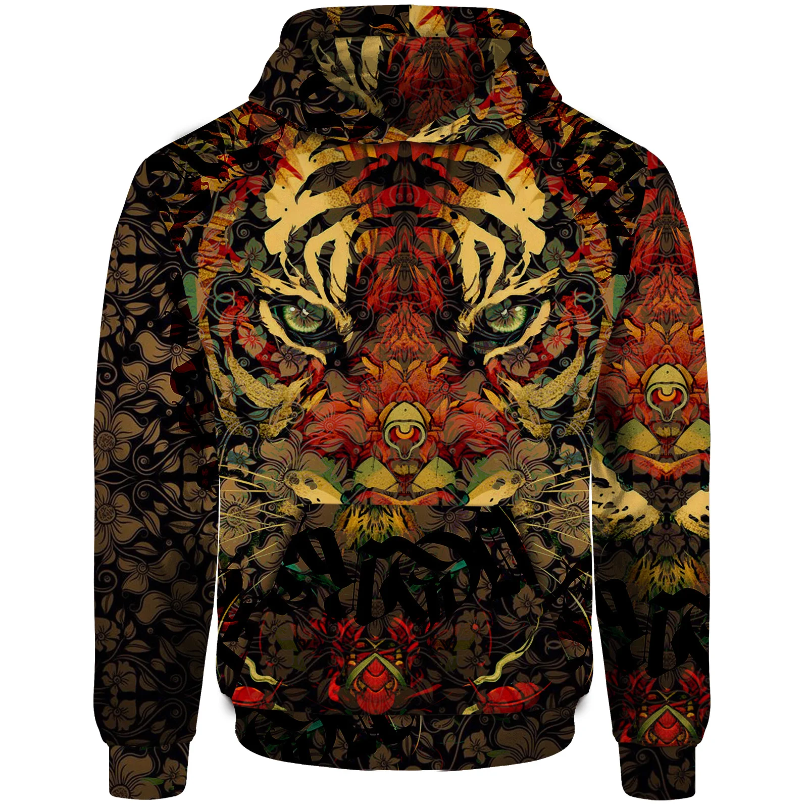 thumbnail image 1 of Sudadera con capucha y estampado de hombre lobo con capa roja elegante, novedad, sudadera con capucha moderna y versátil, sudadera con capucha para hombre, ropa para hombre, 1 of 4