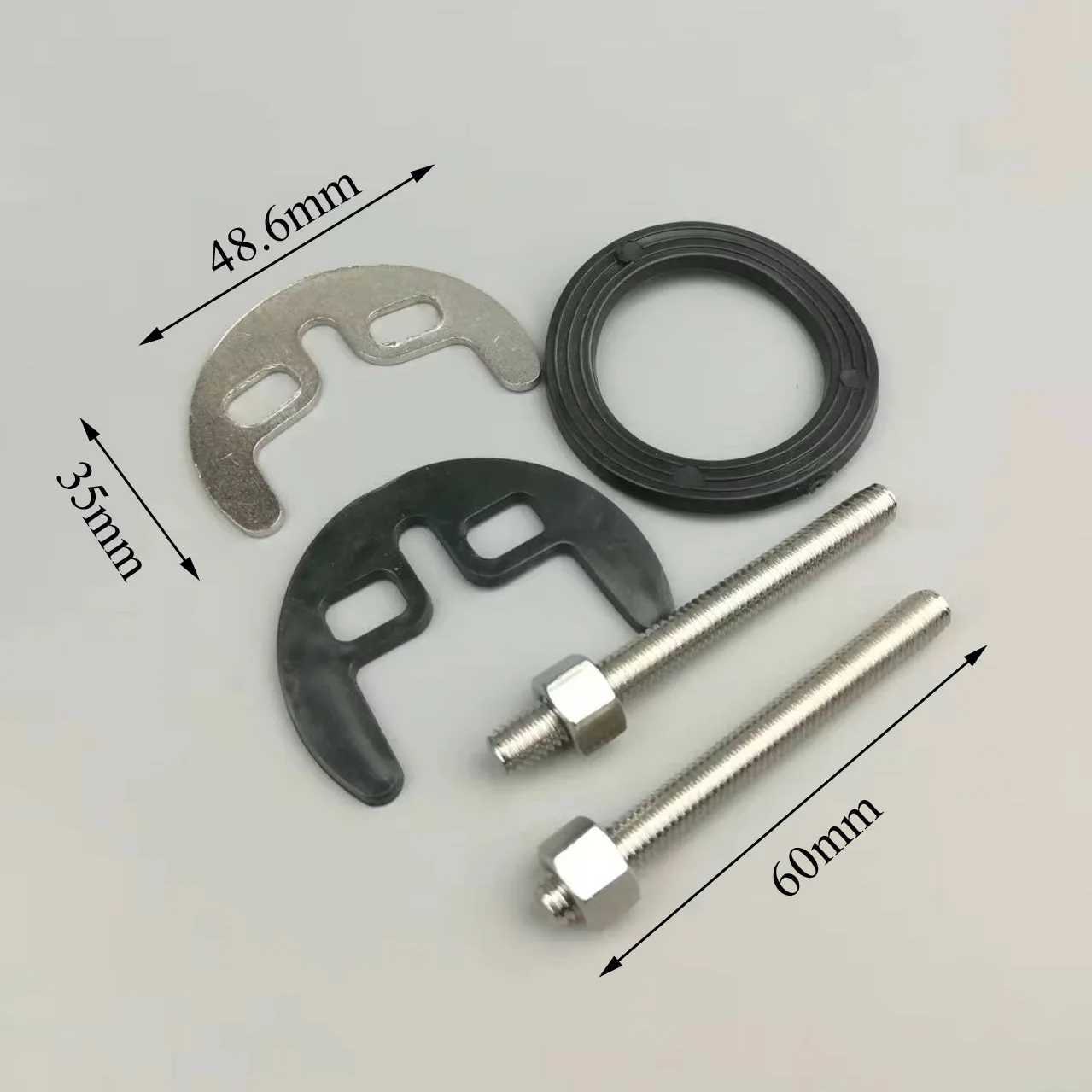 brass / stainless steel locking plate for basin faucet Horseshoe slices faucet base fixing parts
