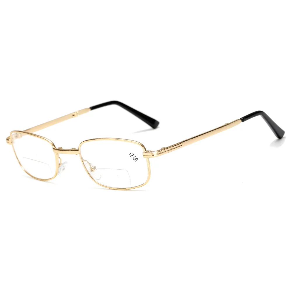 Reading Glasses Men Portable Presbyopia Glasses with Box Foldable Prescription Eyeglasses +1.0 to +4.0