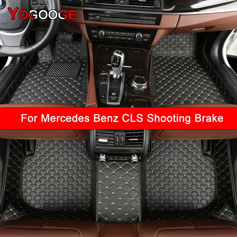 

YOGOOGE Custom Car Floor Mats For Mercedes Benz CLS Shooting Brake Estate X218 Auto Accessories Foot Carpet