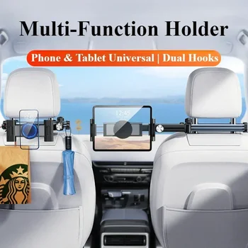 Supporto per Tablet da Auto con Braccio Estensibile per Poggiatesta, Montaggio sul Sedile Posteriore per Bambini e Adulti, Dispositivi da Viaggio iPad