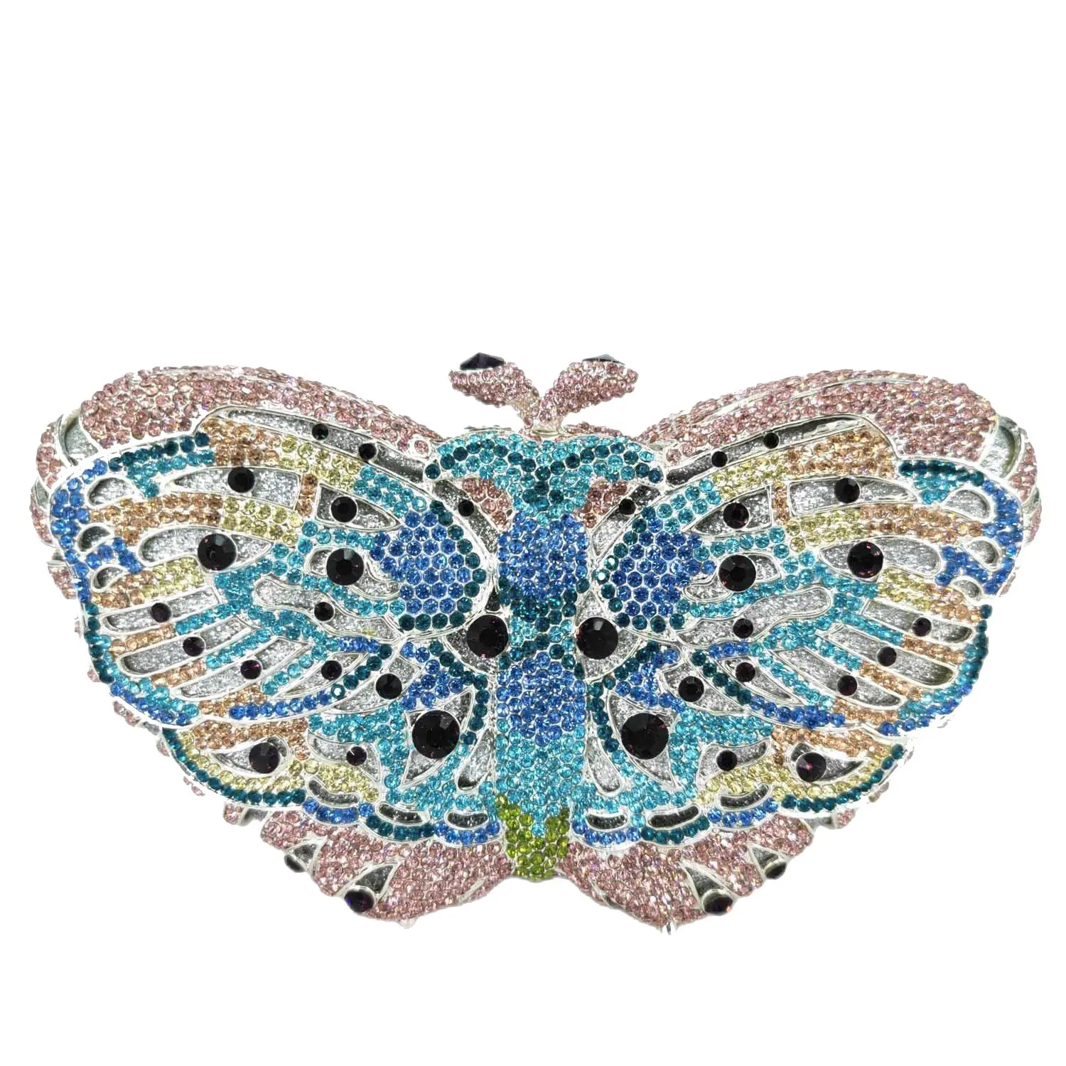 Handmade Butterfly Crystal Wedding Bridal Party Prom Cocktail Evening Bag Clutch 