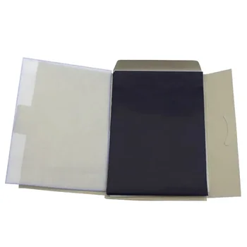 Carta carbone blu bifacciale da 50 pezzi 48K sottile per la finanza contabile, disegno, tracciamento, trasferimento, cancelleria per ufficio