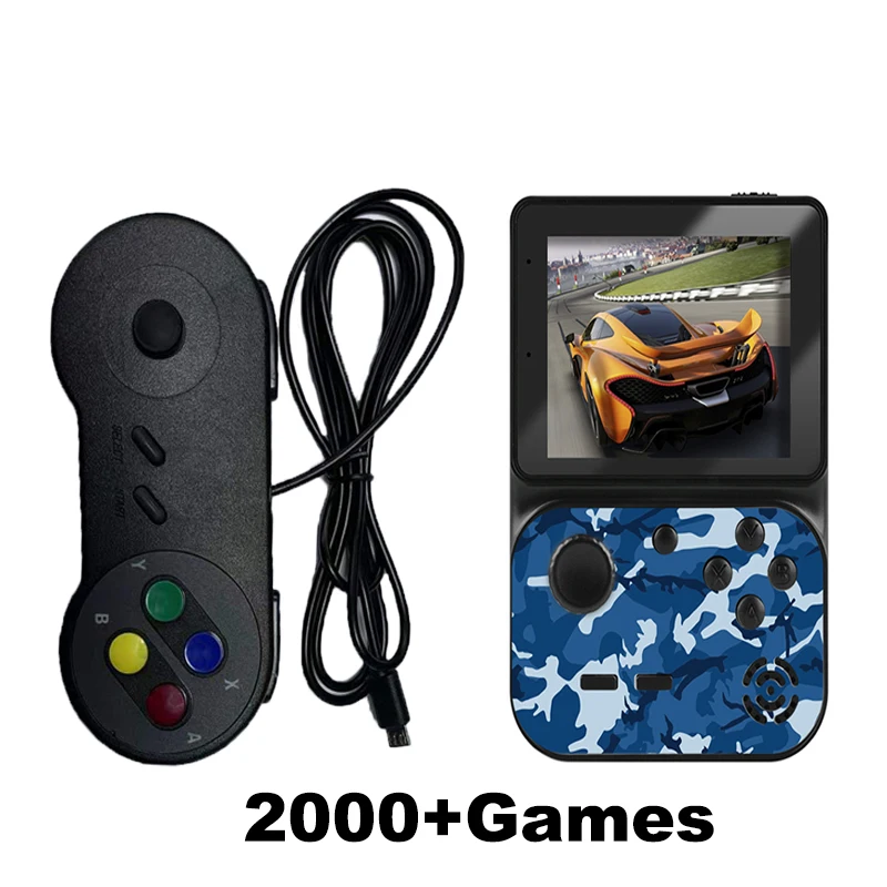 Retro Built In 10000+Games Mini Handheld Game Console Rechargeable 3inch HD Screen Kids TV Video Game Player For 5 Platforms 