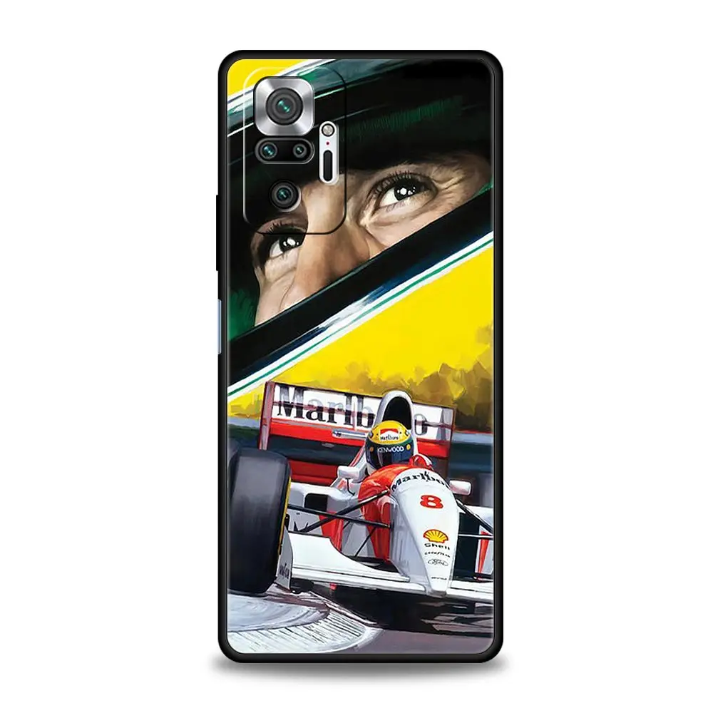 Ayrton Senna F1 Inspired Premium Black Phone Case