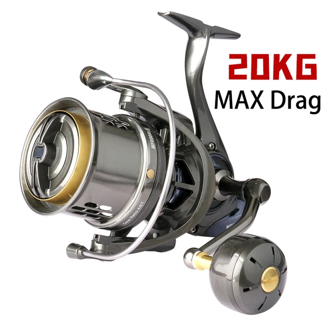 8000-11000 Series Fishing Reel 20KG Max Drag Spinning Reel 4.6:1 Gear Ratio  Durable Metal Body 7+1BB Freshwater Saltwater Rells - AliExpress
