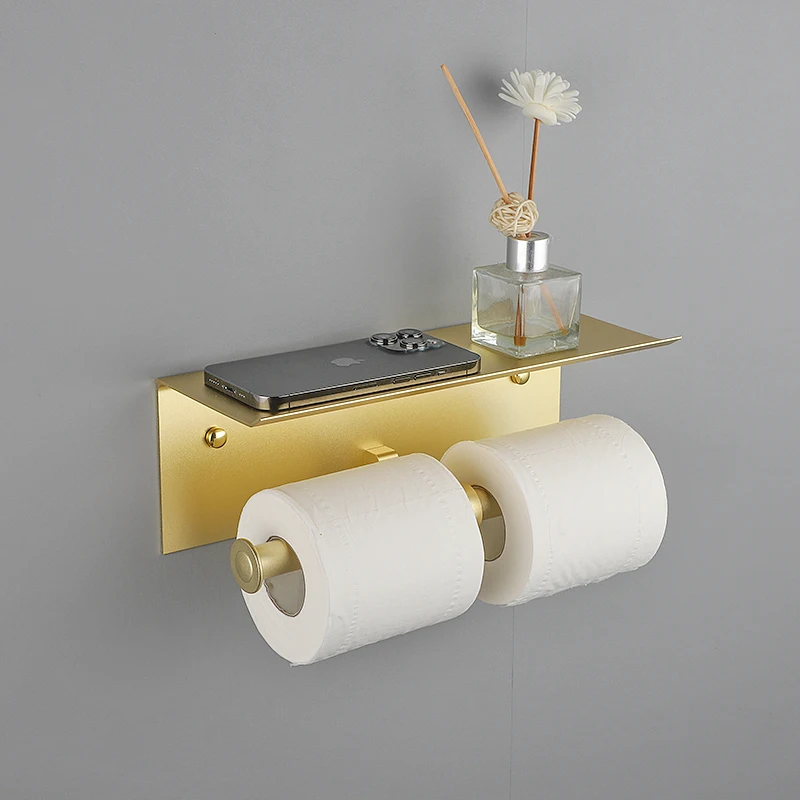 avapax matte preto duplo toilet paper roll holder 03