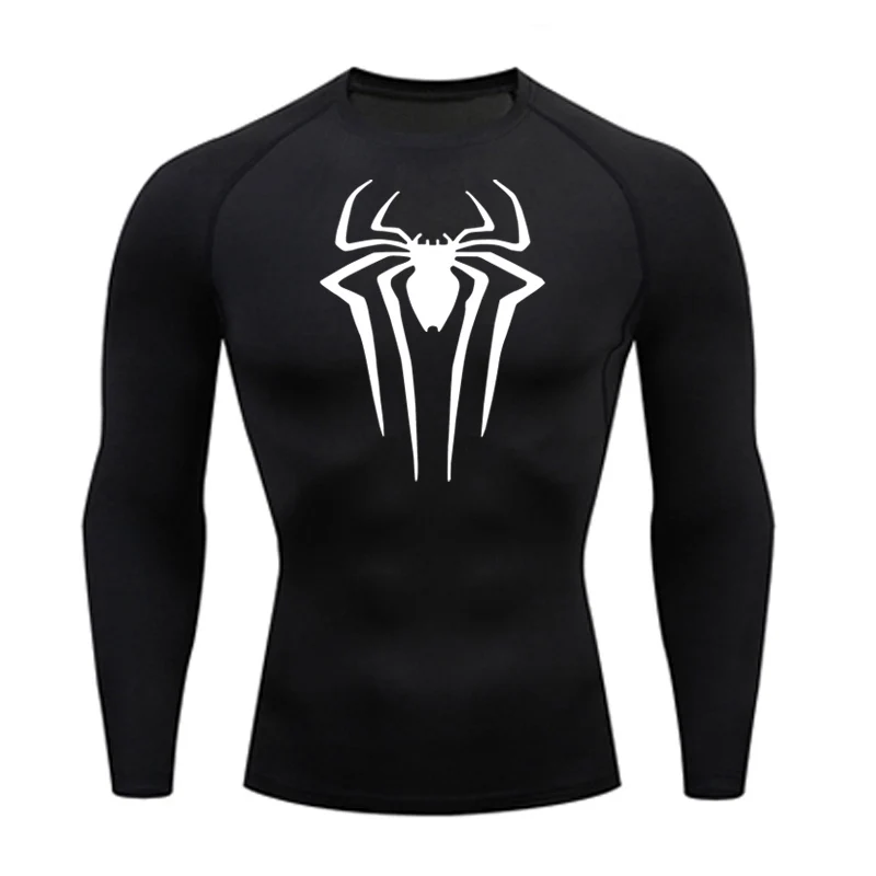 Sun Protection Sports Second Skin Running T-shirt Men's Fitness Rashgarda MMA Long Sleeves Compression Shirt Workout Clothing