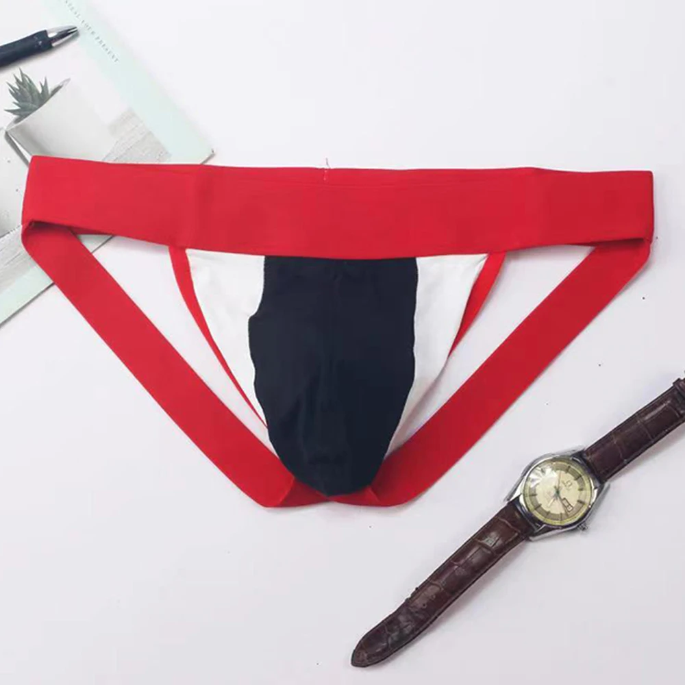 

Man Sexy Thong Jockstrap Panties Breathable Underwear Backless Jock Strap Briefs Underpants Men Sensual Lingerie